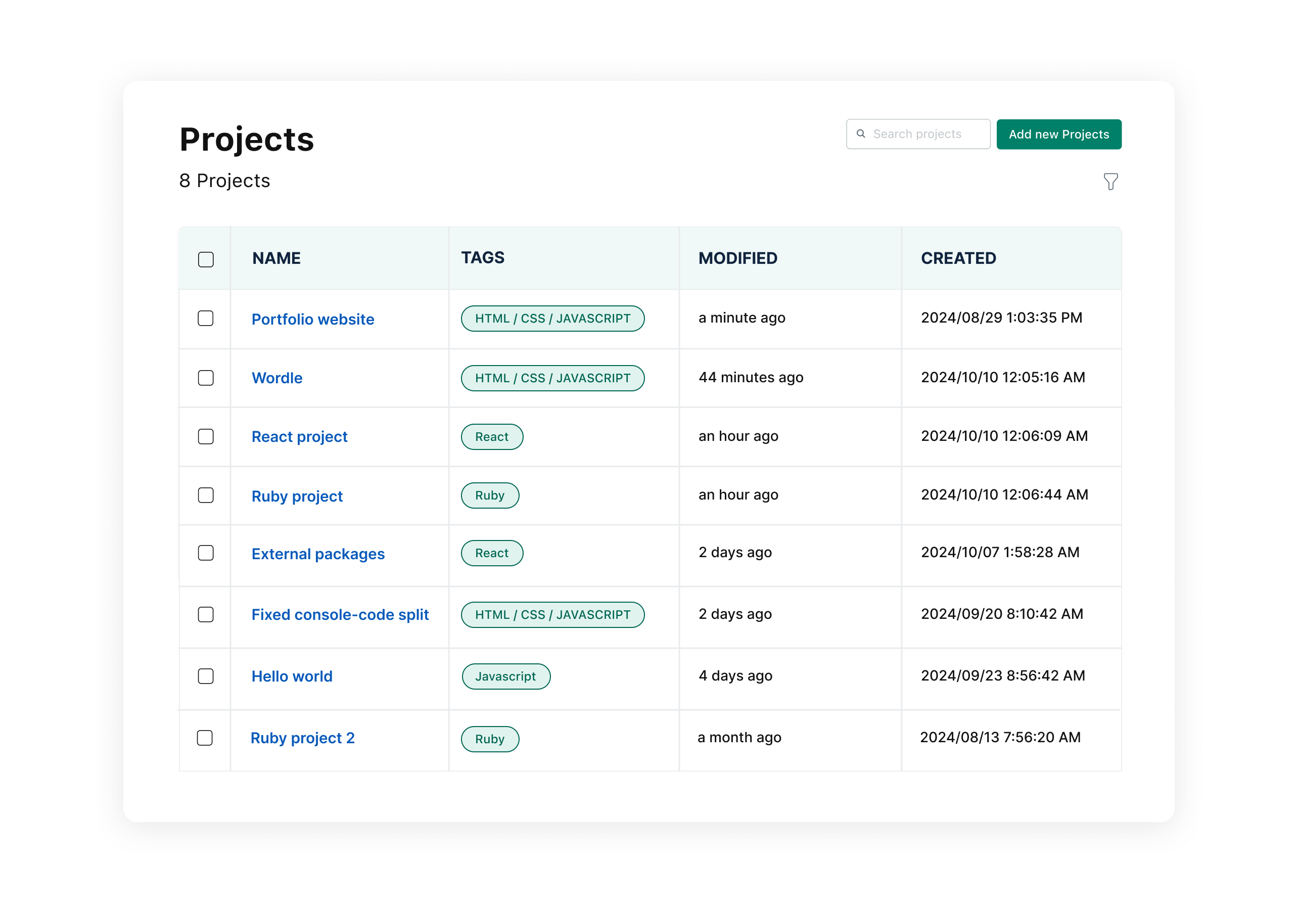 Manage your project