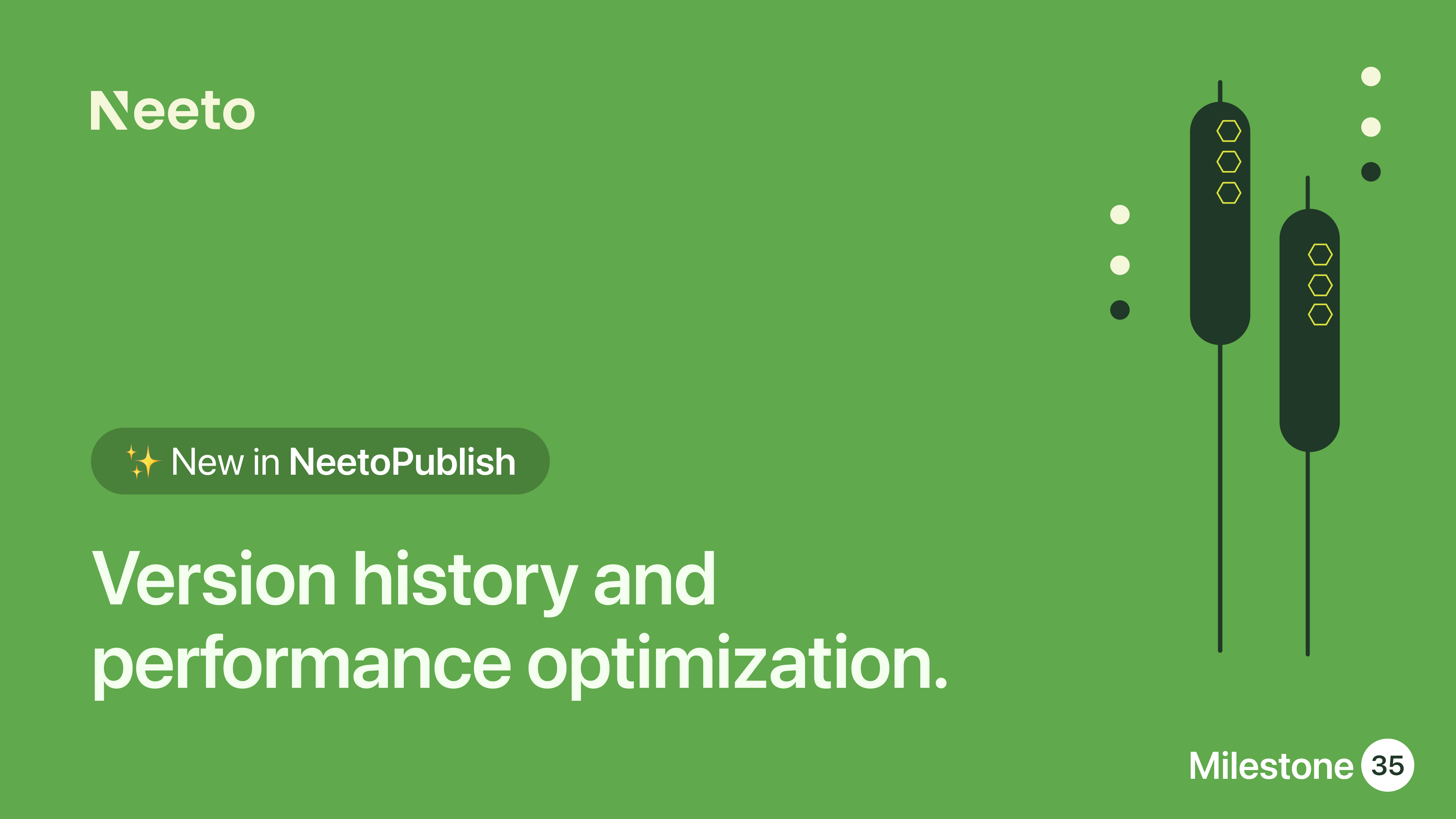 Milestone M35 - version history and performance optimization
